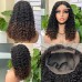 Ombre 5x5 Glueless Double Drawn Burmese Curl Transparent Lace Closure Wig
